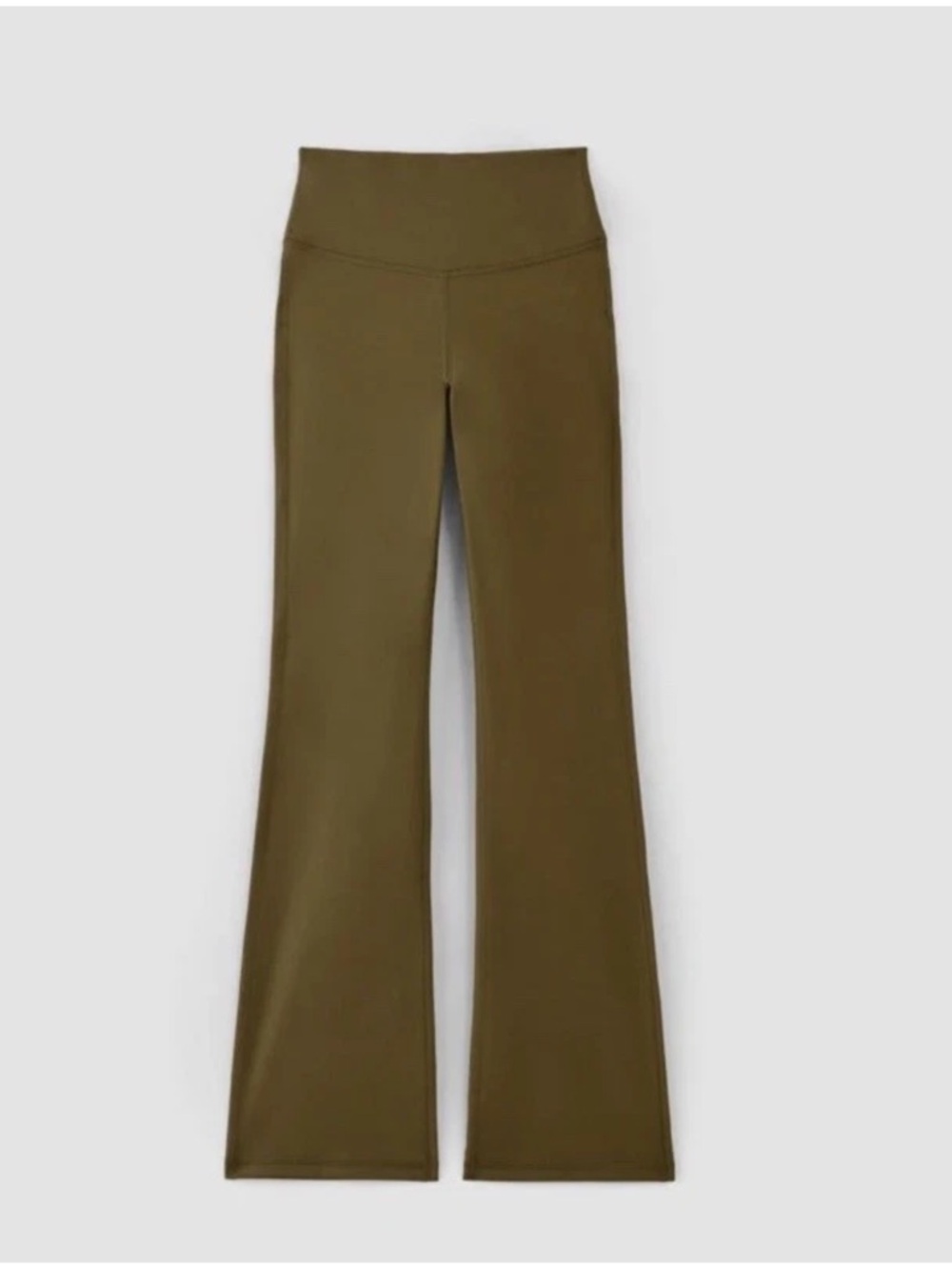 Everlane The Performance Flare Legging Olive Green L MSRP $88